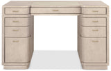 Marlowe - Knee-Hole Desk - Polished Limestone