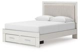 Zuraleus - Upholstered Panel Platform Storage Bed