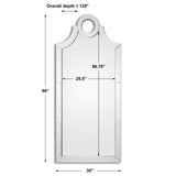 Acacius - Arched Mirror - Pearl Silver