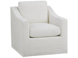 Augustine - Slipcover Swivel Glider - White