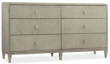 Elixir - 6-Drawer Dresser - Pearl Silver