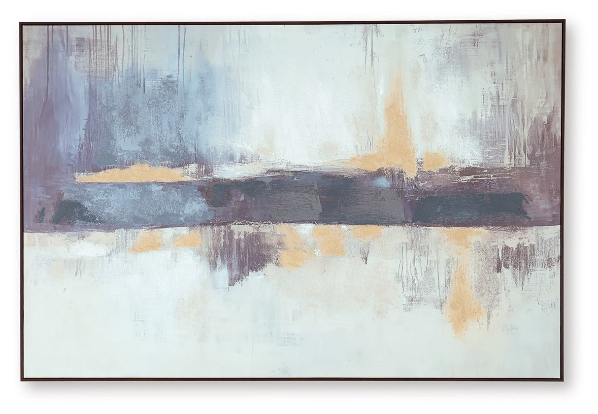 Gatesford - Wall Art - Blue / White / Tan