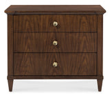 Archives - Three-Drawer Nightstand - Dark Brown