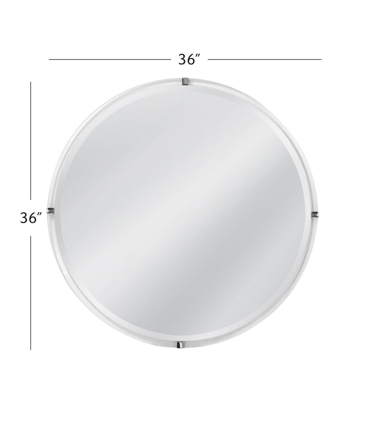 Liza - Wall Mirror - Brushed Nickel