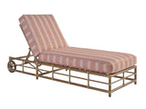 Sandpiper Bay - Chaise - Dark Brown / Red