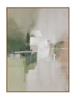 Verdant Horizon II Framed Canvas - Green