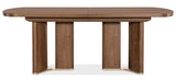 Eleana - Rectangle Dining Table With Two Leaves - Medium Wood