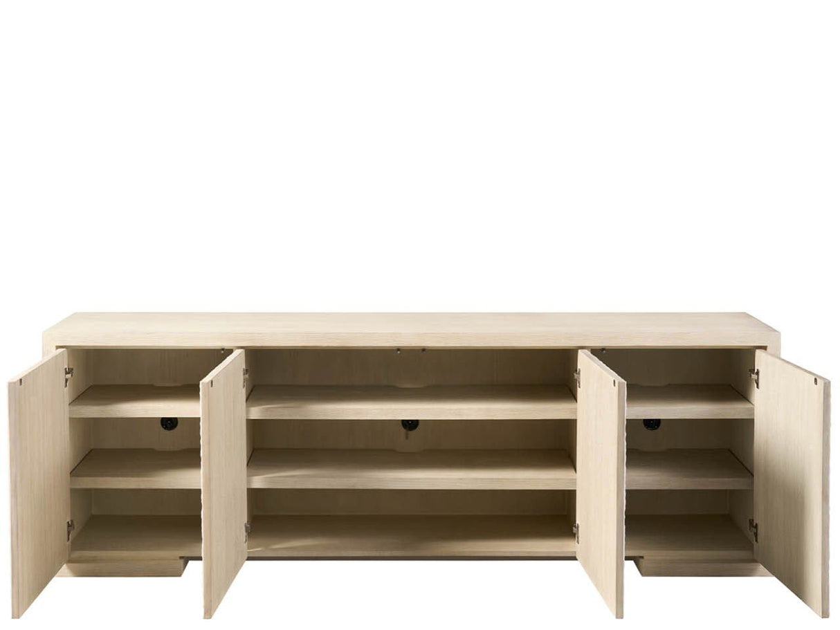 Modern - Aurora Credenza - White / Light Brown