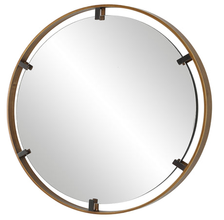 Mirror With Gold Finish On Frame - Dark Bronze