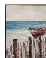 Camden Marsh Framed Canvas - Gray / Blue