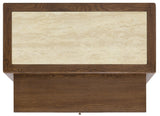 Driftwood - One-Drawer Nightstand With Stone