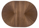 Eleana - Round Dining Table With One Leaf - Medium Wood