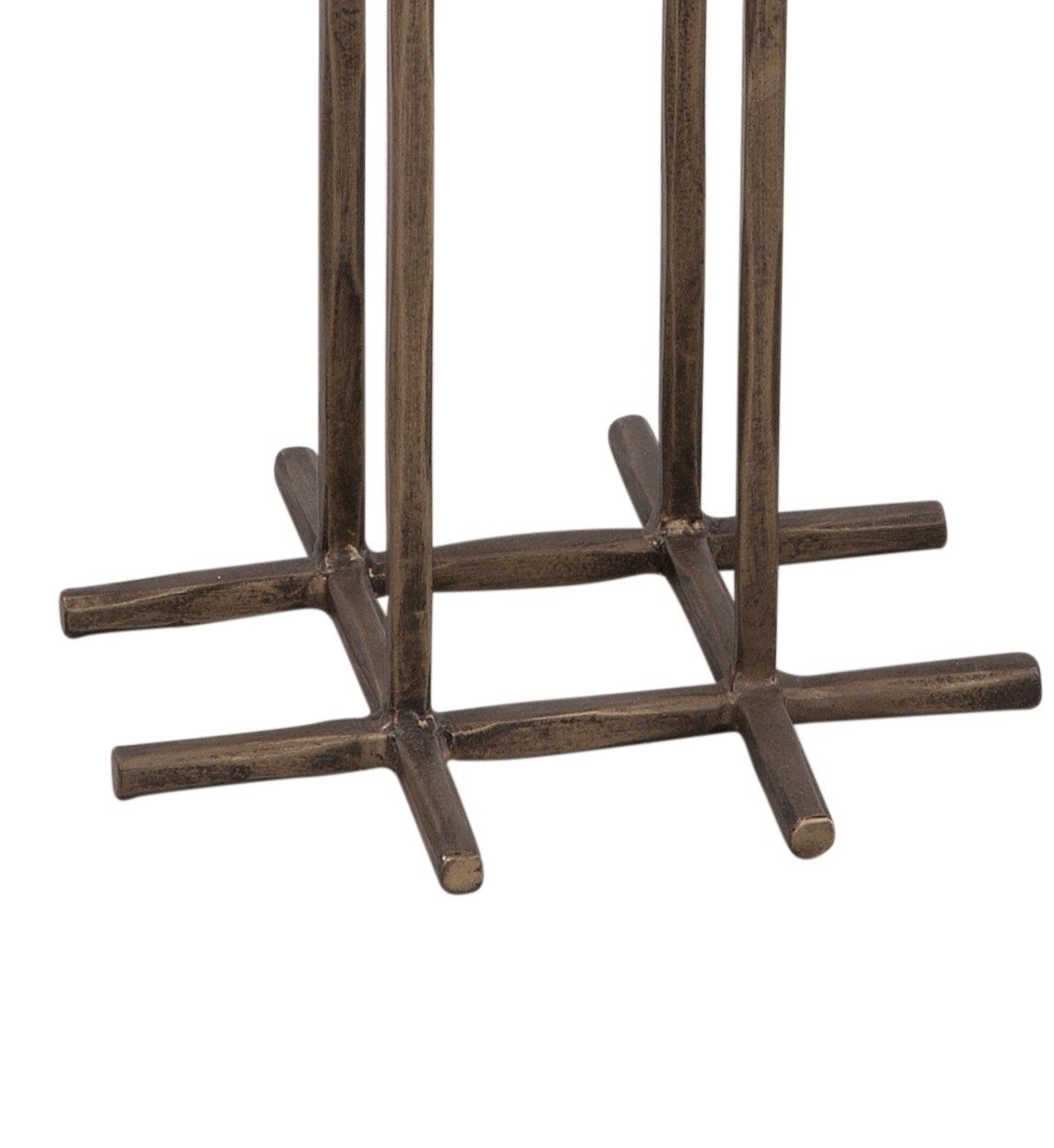 Xavier - Accent Table (Set of 2) - Antique Brass/White Marble