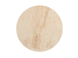 Los Altos - Marshall Stone Top Round End Table - Light Brown