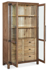 Vineyard Row - Display Cabinet - Light Brown