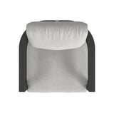 Malibu - Club Chair - Black / White
