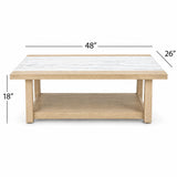 Trifecta - Coffee Table - Driftwood Cerused Oak