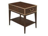 Rendezvous - Shelton Box On Stand End Table - Dark Brown