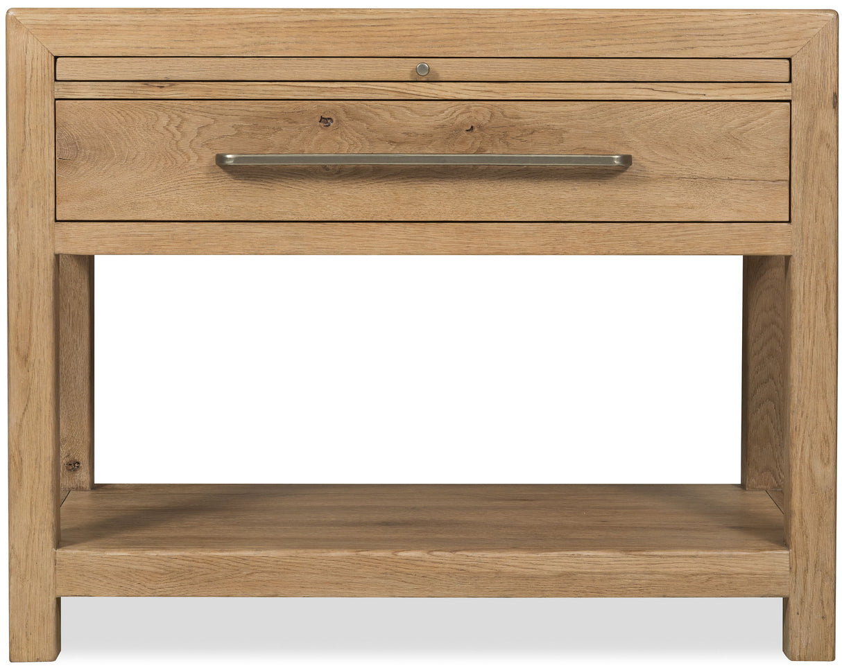 Driftwood - One-Drawer Nightstand With Stone