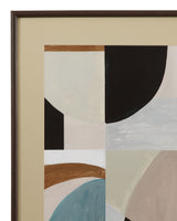 Curved Vision Framed Print (Set of 2) - Light Brown