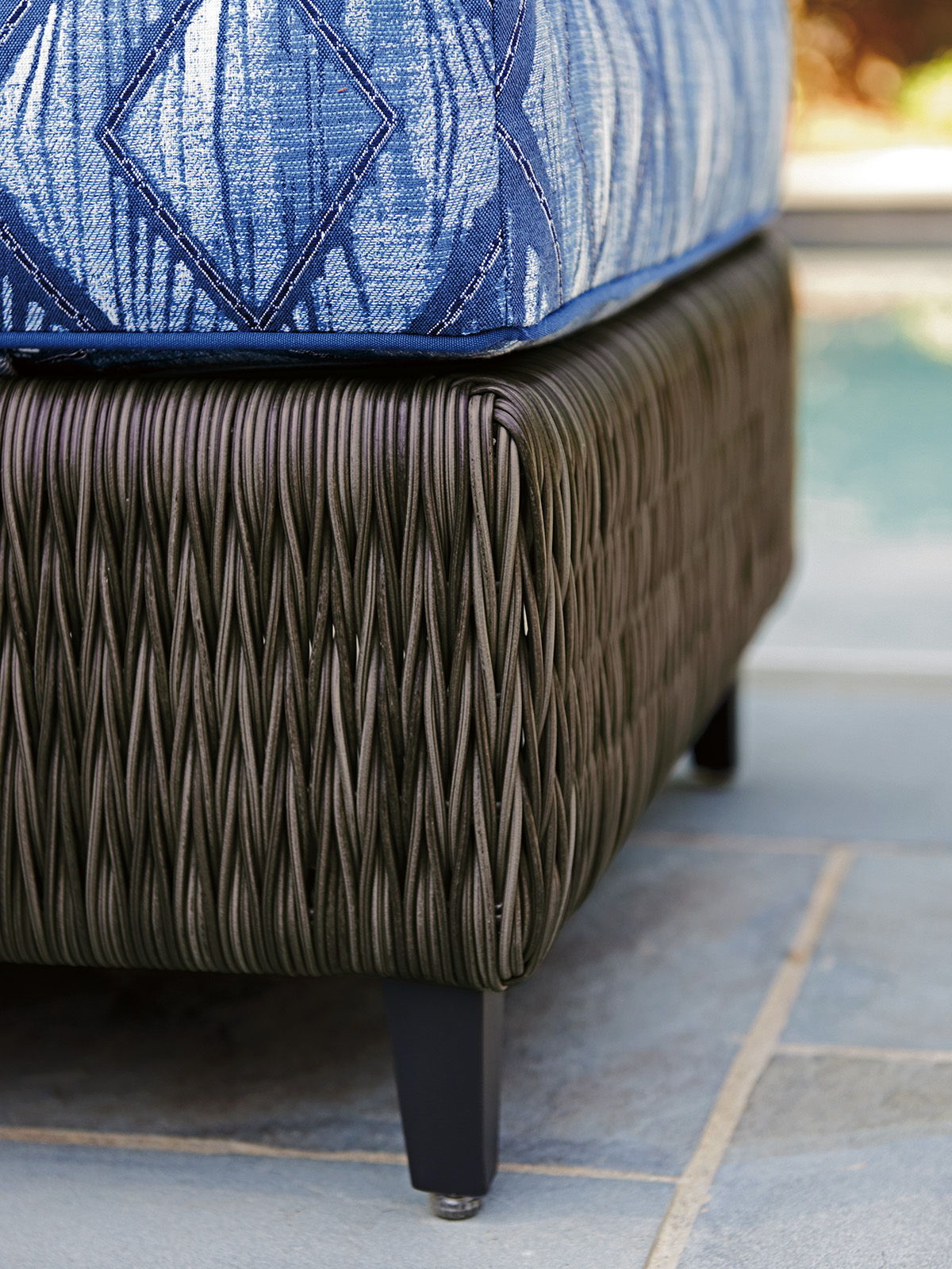 Cypress Point Ocean Terrace - Ottoman - Dark Brown