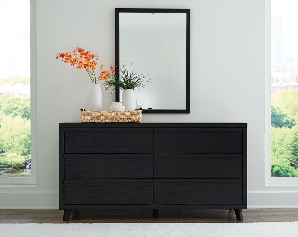 Danziar - Dresser And Mirror - Black