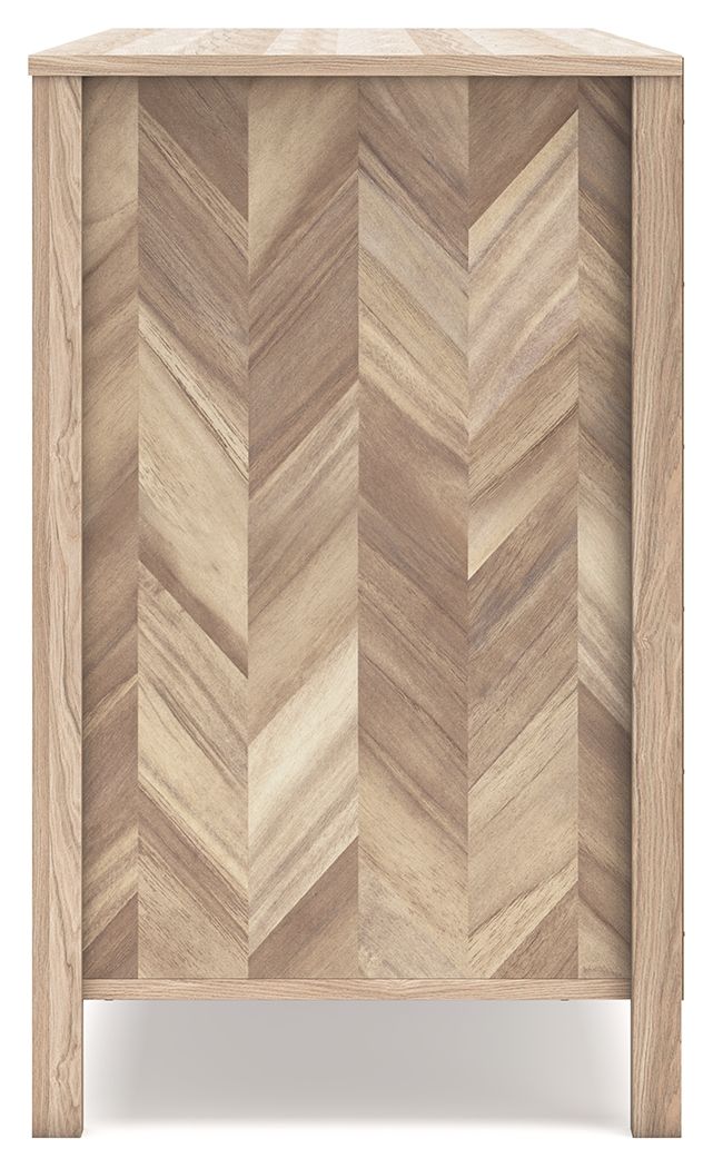 Battelle - Six Drawer Dresser - Tan