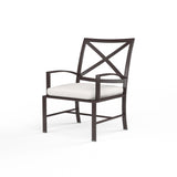 La Jolla - Dining Chair, With Self Welt - Canvas Flax / Dark Brown