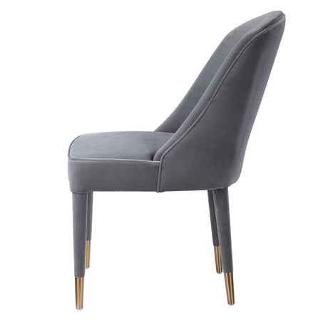 Brie - Armless Chair, Set Of 2 - Gray