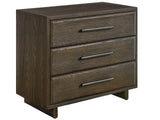 Modern - Three Drawer Nightstand