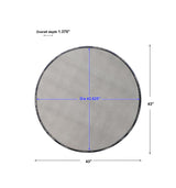 Junius - Round Mirror - Antique White