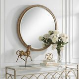 Paradise - Round Mirror - Yellow
