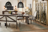 Roslyn County - Trestle Dining Table With Leaves - Dark Brown