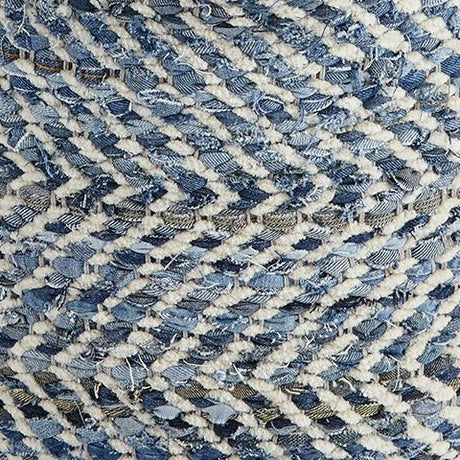Chevron - Pouf - Blue