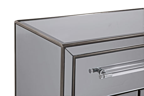 Trevor - Chairside Chest - Gray