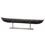 River Boat - Sculpture - Black