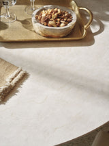 La Costa - Cabrillo Round Dining Table - Dark Brown / White