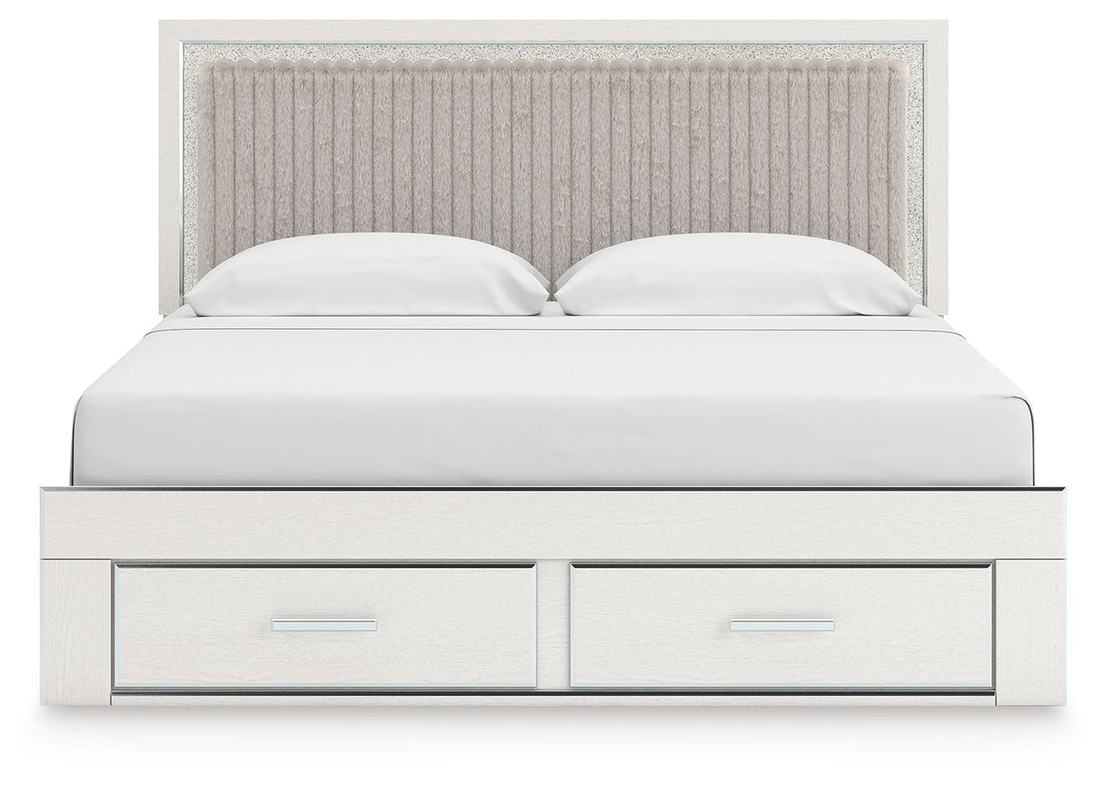Zuraleus - Upholstered Panel Platform Storage Bed