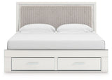 Zuraleus - Upholstered Panel Platform Storage Bed