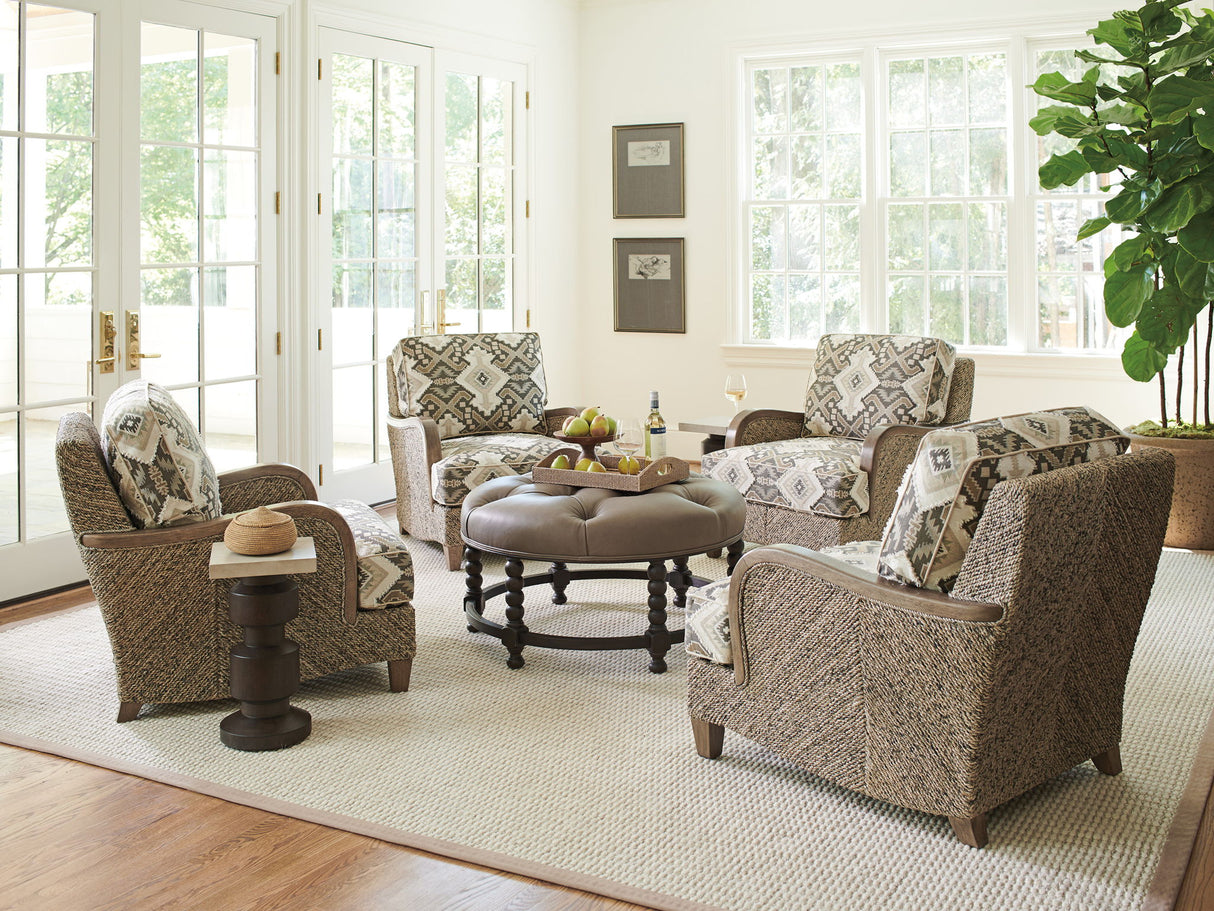 Barclay Butera Upholstery - Hanover Tufted Top Ottoman