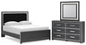 Zuraleus - Upholstered Panel Platform Bedroom Set