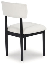 Xandrum - White / Black - Dining Upholstered Side Chair (Set of 2)