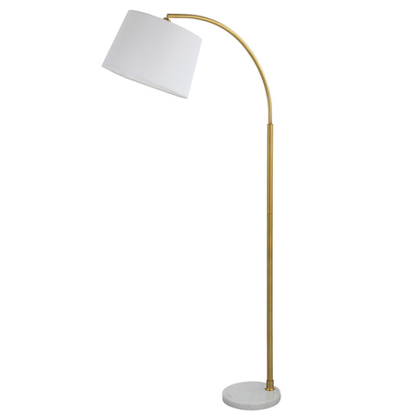 Floor Lamp - Gold & White