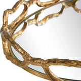 Cable - Chain Mirrored Tray - Gold