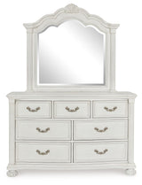 Montelaine - Dresser And Mirror - Antique White