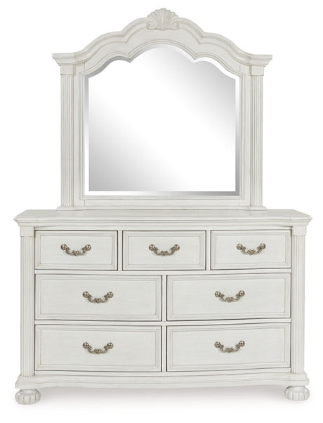 Montelaine - Dresser And Mirror - Antique White