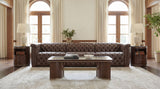 Melange - Contours Cocktail Table - Dark Brown
