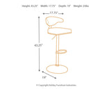 Bellatier - Brown / Black - Tall UPH Swivel Barstool