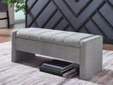 Akselman - Gray - Storage Bench