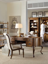 Archivist - Upholstered Side Chair - Beige / Dark Brown